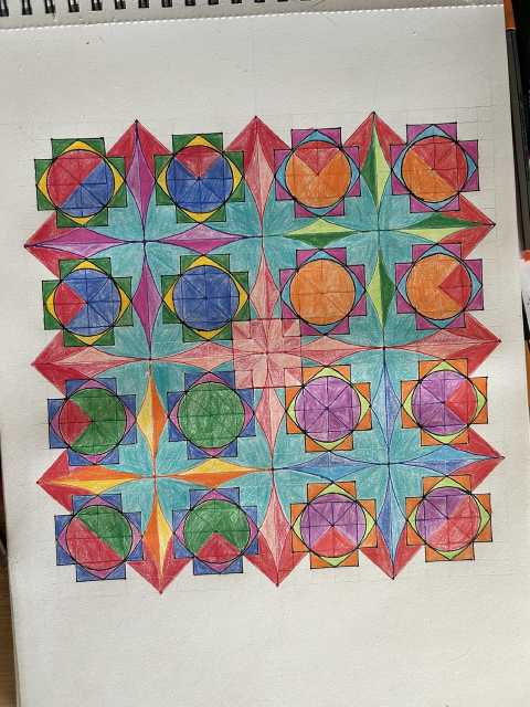 Mathematical Art with Crayons